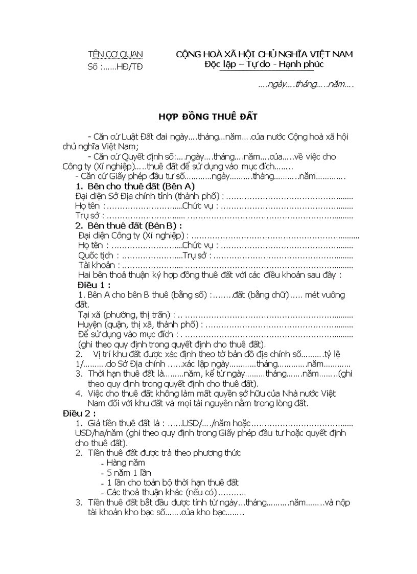 image for page Hợp đồng thuê đất