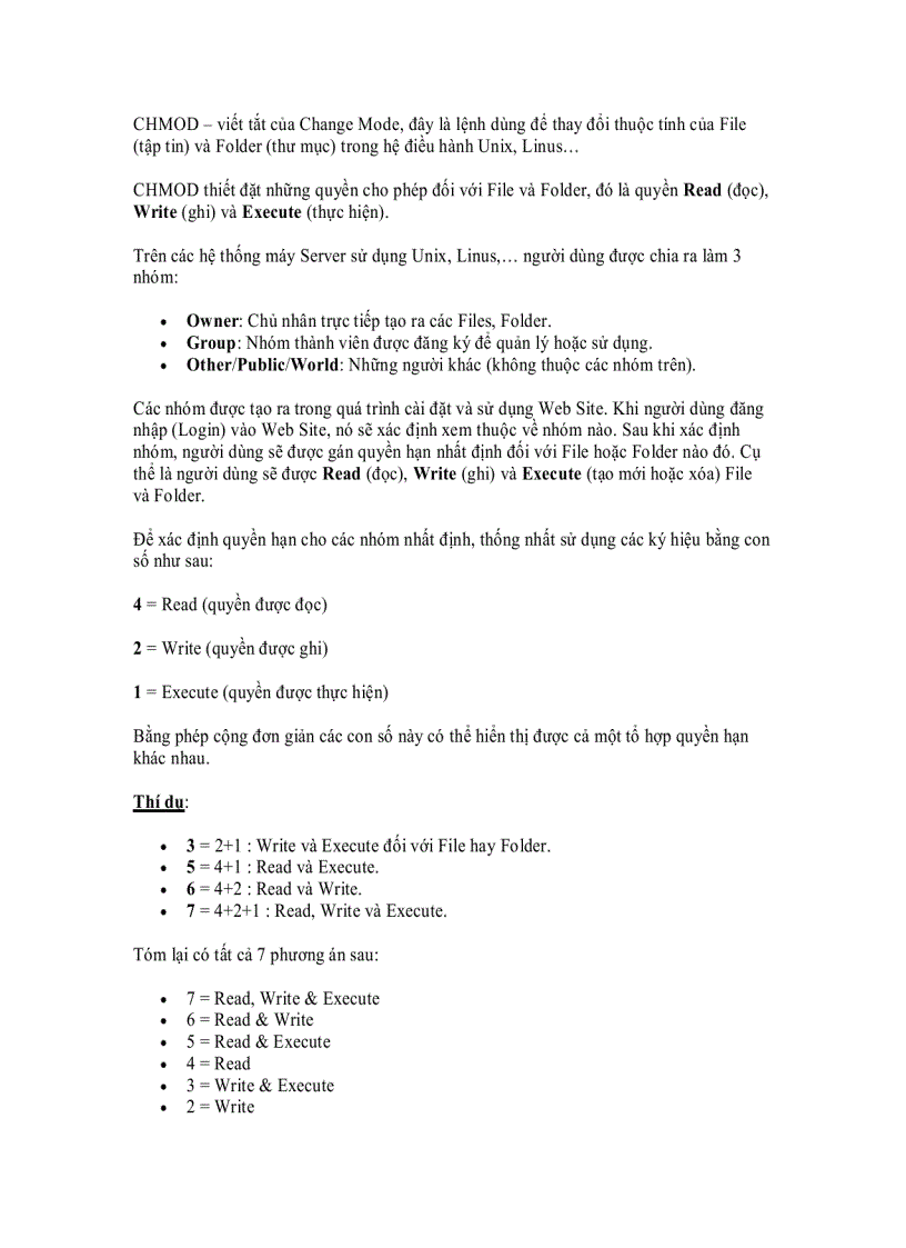 image for page Hướng dẫn CHMOD File và Folder trên Web Server