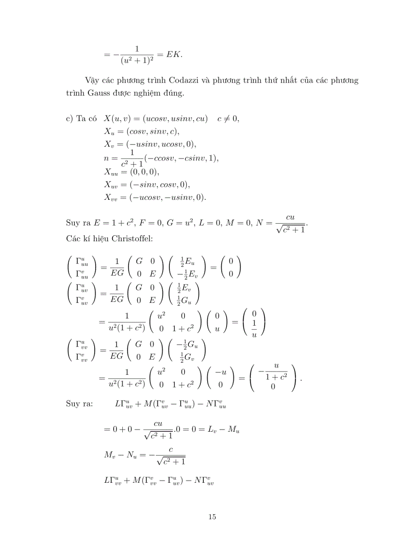 image for page Luận văn tốt nghiệp ĐHSP PHƯƠNG TRÌNH GAUSS CODAZZI VÀ MỘT SỐ ỨNG DỤNG