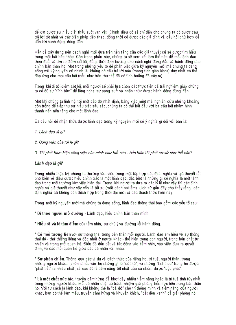 image for page Ba câu hỏi cho lãnh đạo trong kỷ nguyên mới