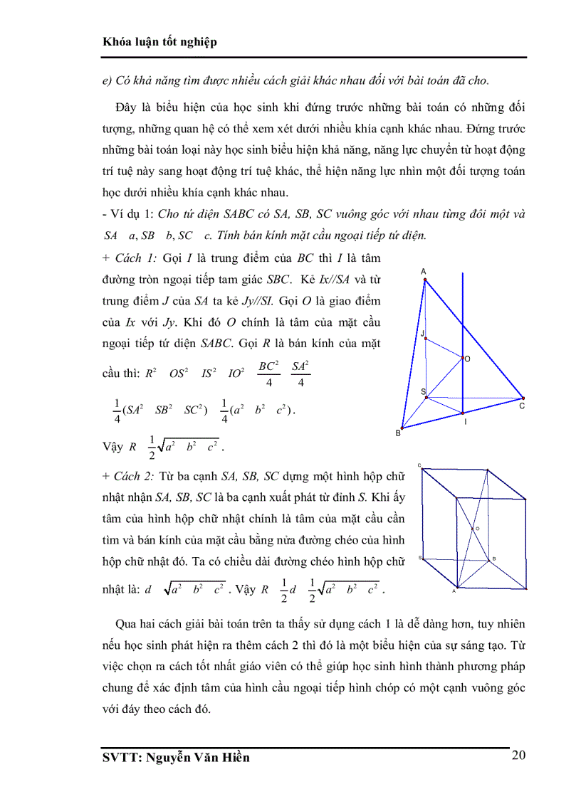 image for page Luận văn tốt nghiệp ĐHSP rèn luyện năng lực phát triển tư duy sáng tạo cho học sinh phổ thông qua dạy học bài tập hình học không gian