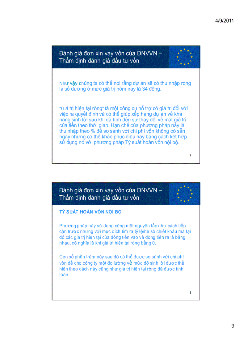 image for page Đánh giá đơn vay vốn của dnvvn