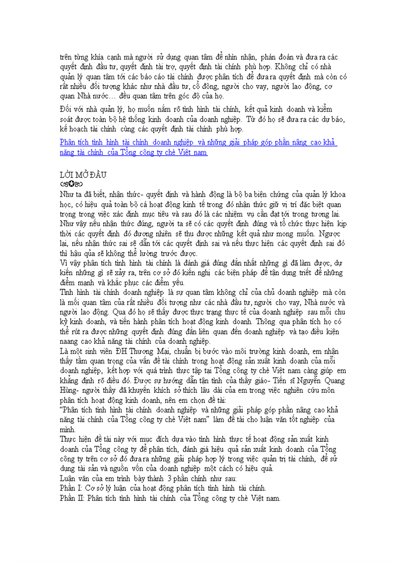 image for page Khái quát về phân tích tài chính doanh nghiệp