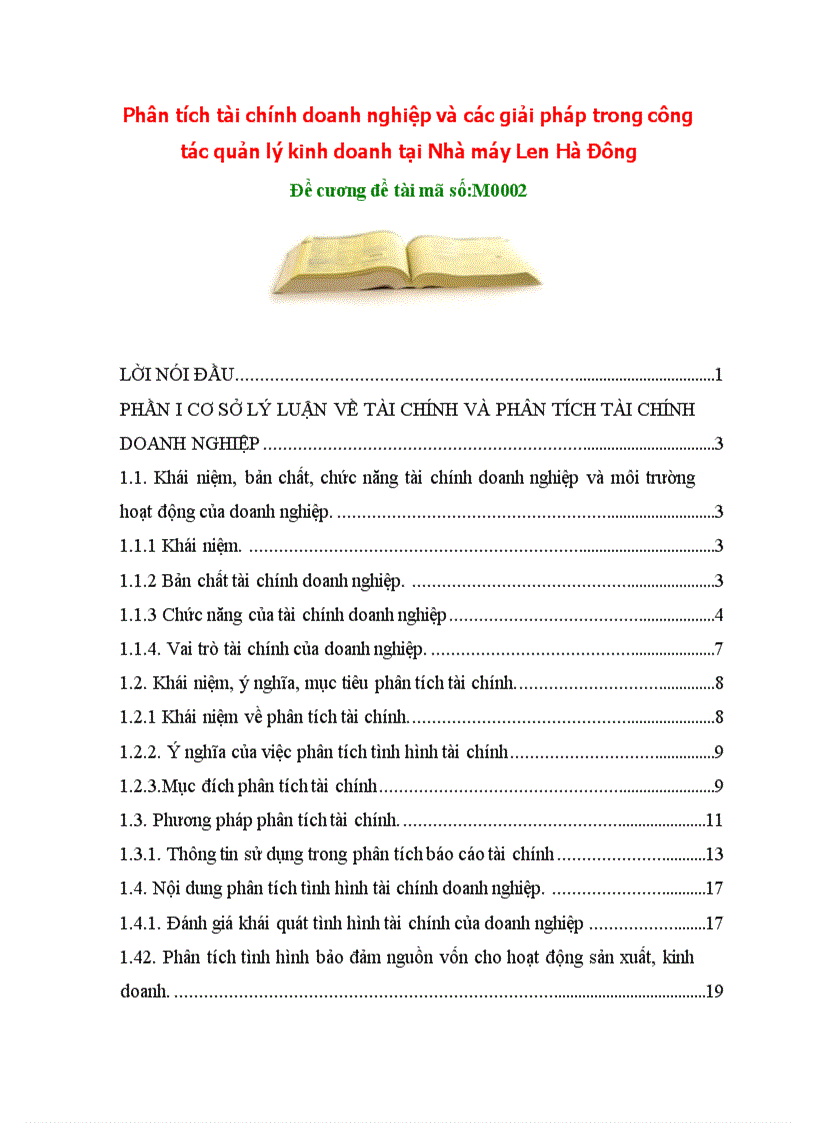 image for page Khái quát về phân tích tài chính doanh nghiệp