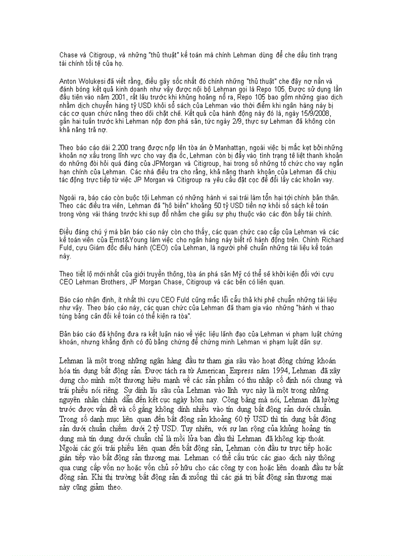 image for page Nguyên nhân khủng hoảng tài chính