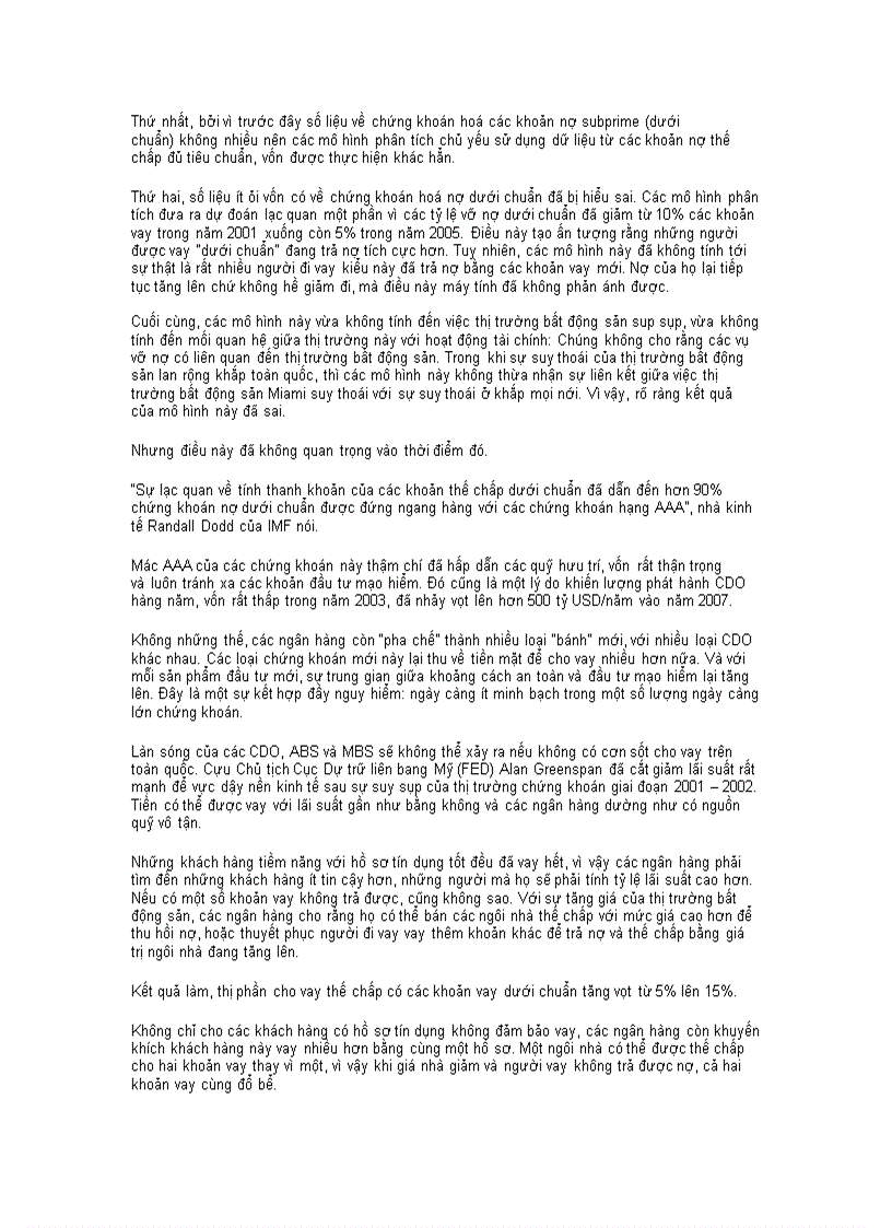 image for page Nguyên nhân khủng hoảng tài chính