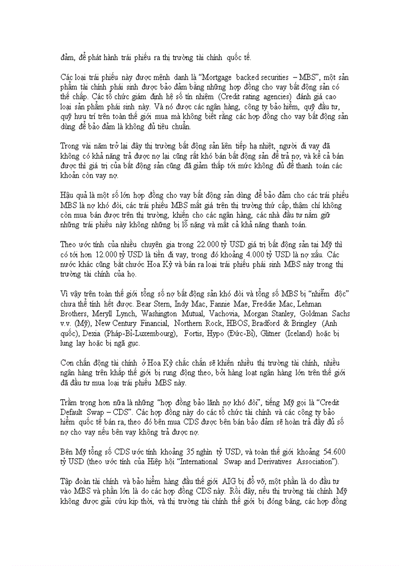 image for page Nguyên nhân khủng hoảng tài chính