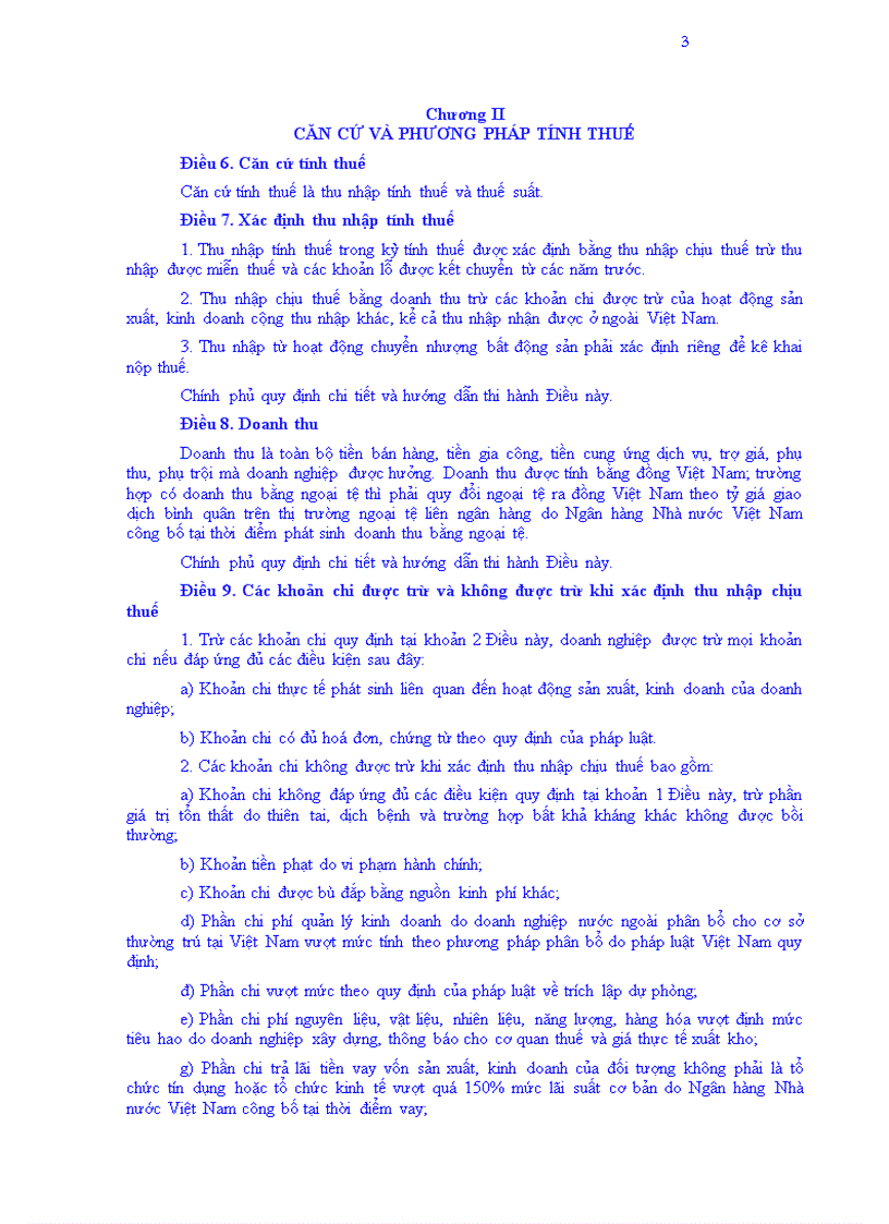 Luật Thuế thu nhập doanh nghiệp của Quốc Hội khoá XII kỳ họp thứ 3 số 14 2008 QH12 ngày 03 06 2008