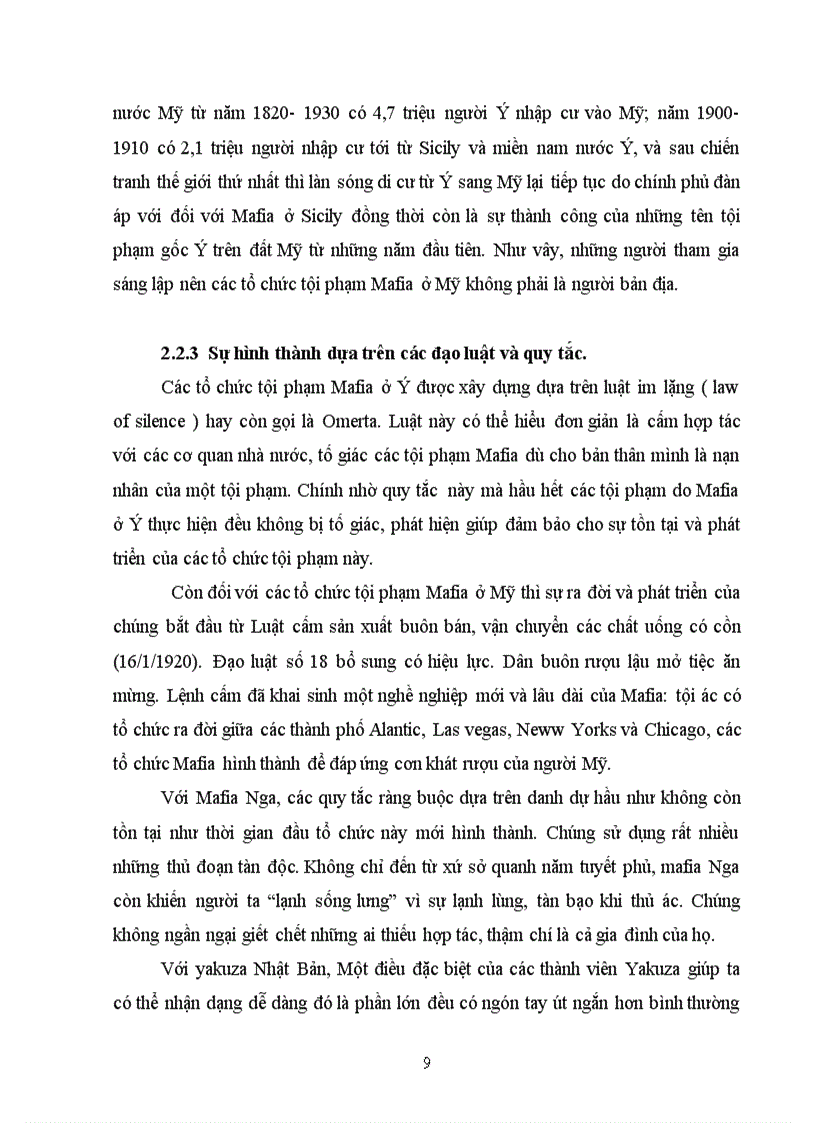 image for page Sự hình thành của những tổ chức tội phạm Mafia Ý Nhật Bản Mỹ Trung Quốc Nga và cùng tìm ra những điểm khác biệt cơ bản