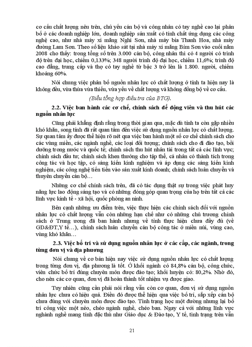 image for page Giải pháp nâng cao chất lượng đào tạo và sử dụng nguồn nhân lực có chất lượng ở tỉnh Thanh Hoá đến năm 2015