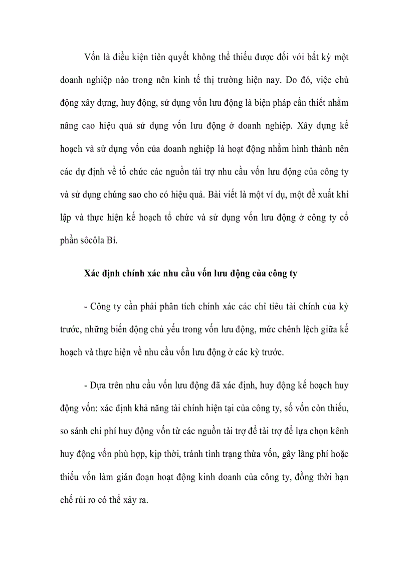 image for page Nâng cao hiệu quả sử dụng vốn lưu động