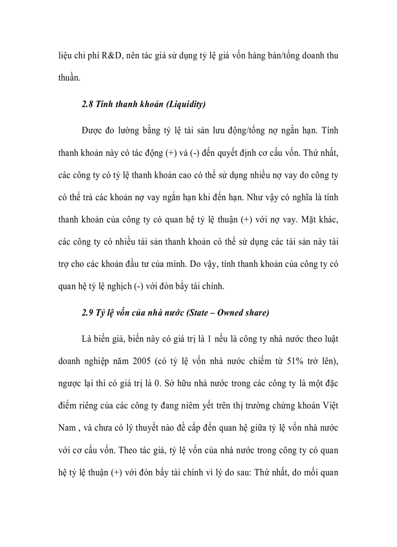 image for page Các nhân tố tác động đến cơ cấu vốn của công ty niêm yết trên thị trường chứng khoán Việt Nam