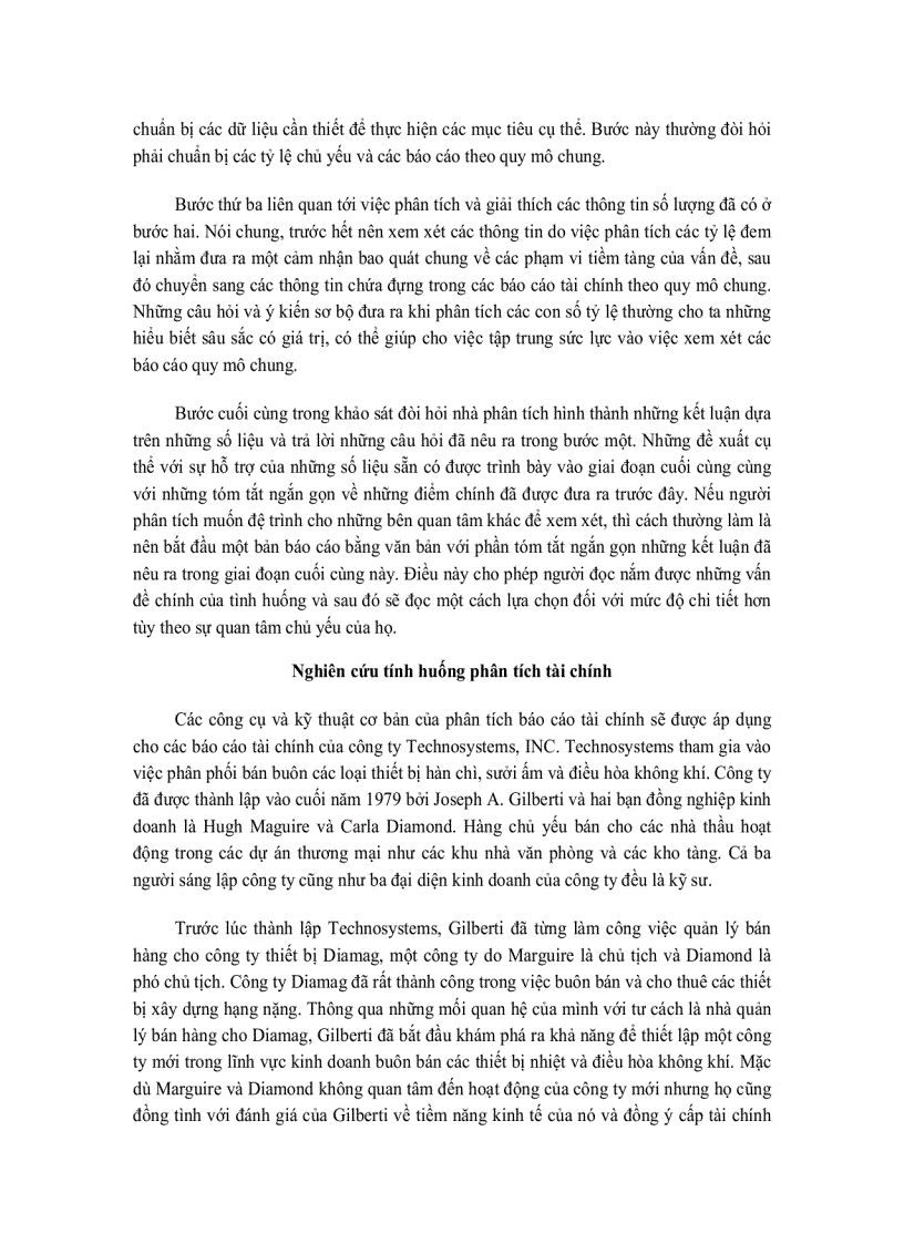 image for page PHÂN TÍCH BÁO CÁO TÀI CHÍNH Các mục tiêu phân tích báo cáo tài chính