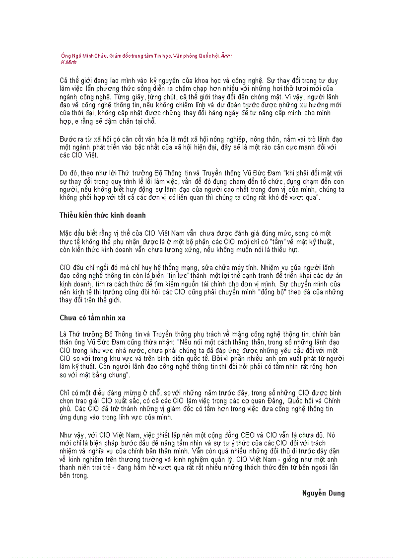 image for page CIO Việt Nam thách thức ở phía trước