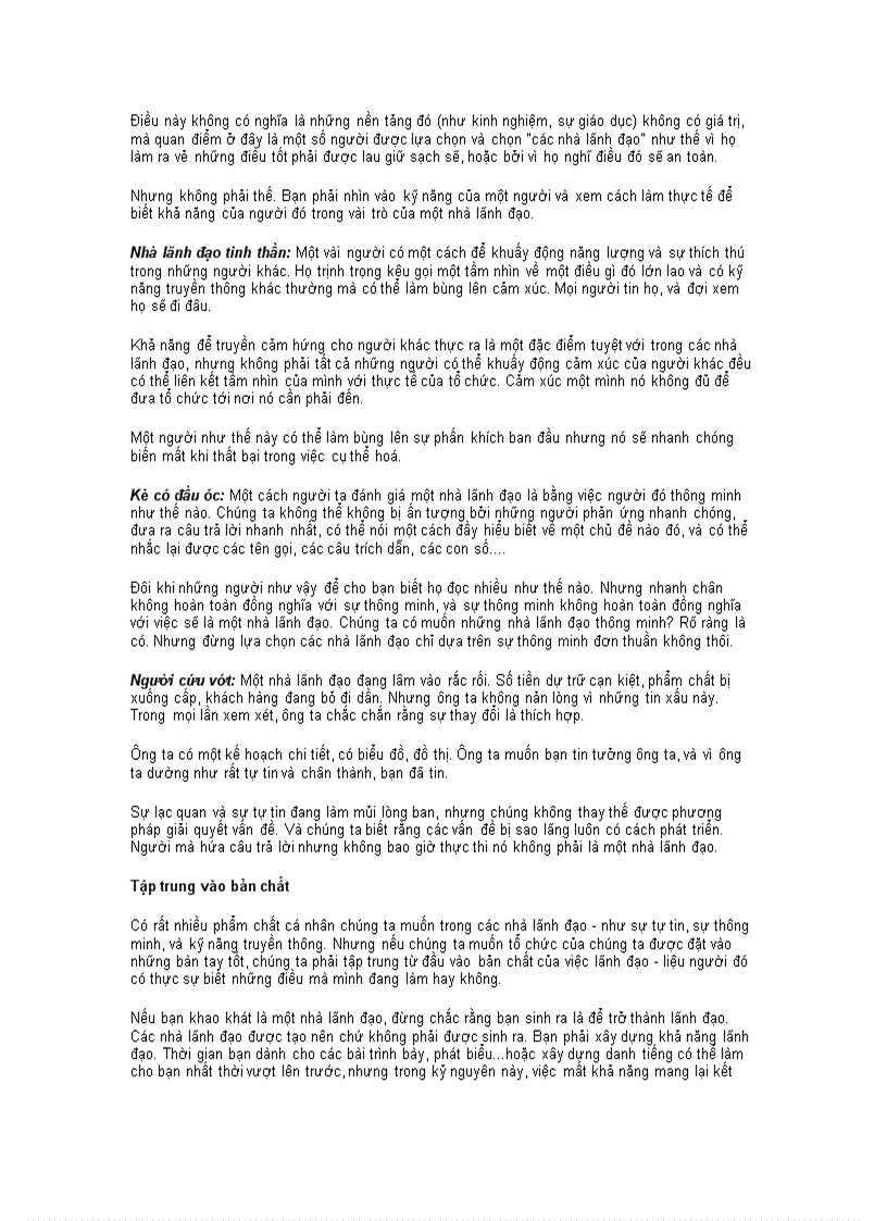 image for page Sự cám dỗ của việc lãnh đạo hời hợt