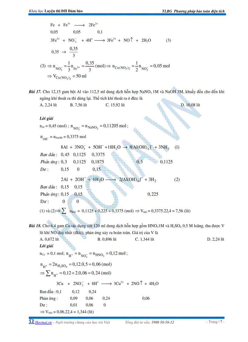 image for page Các phương pháp giải nhanh hoá vô cơ Ôn thi đại học 1
