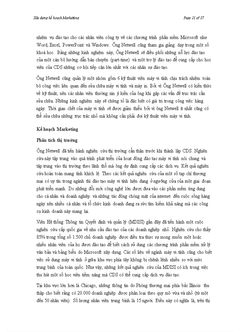 image for page Xây dựng kế hoạch marketing