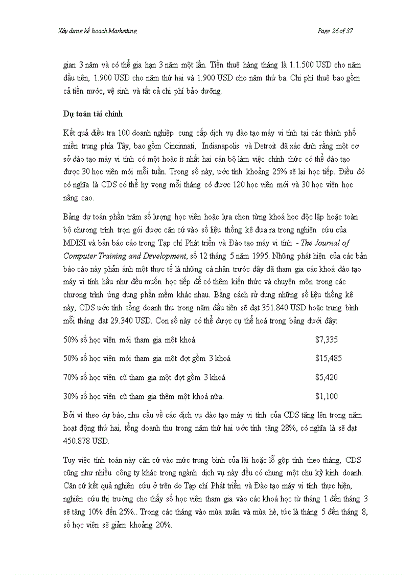 image for page Xây dựng kế hoạch marketing