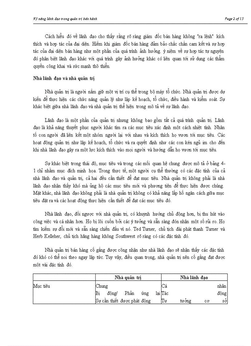 image for page Kỹ năng lãnh đạo trong quản trị bán hàng 1