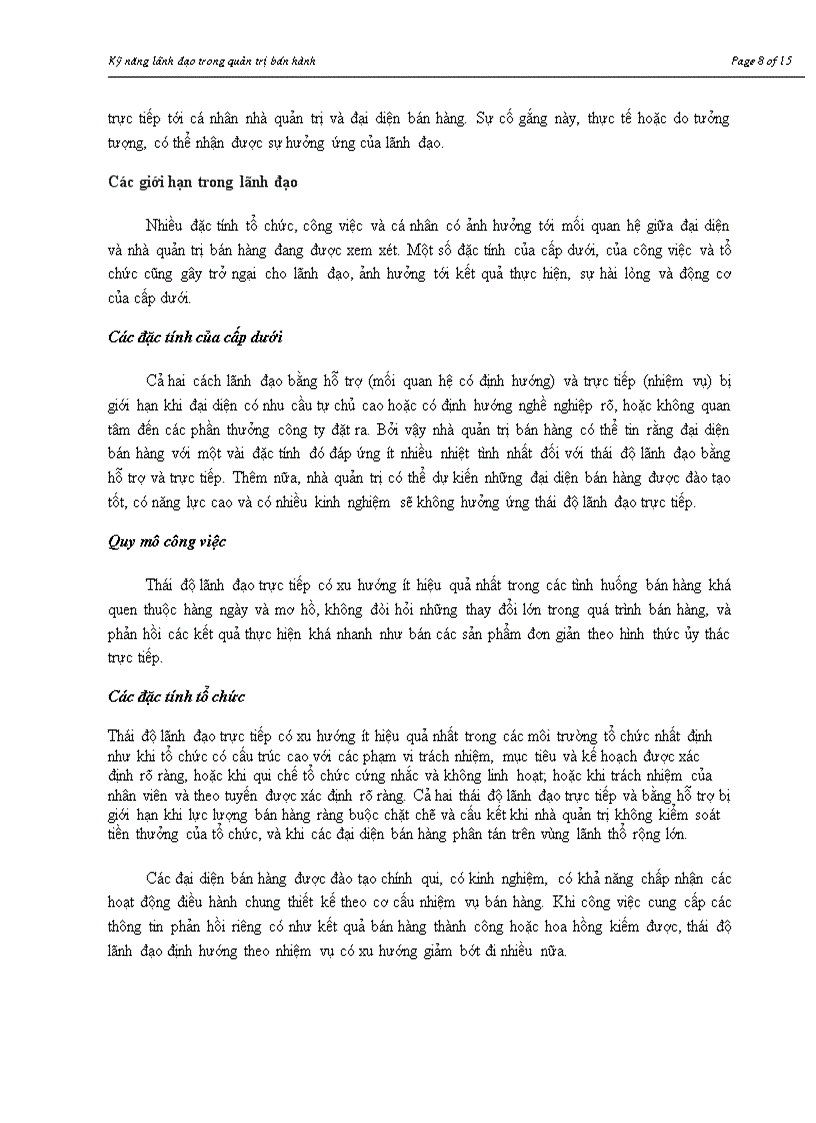 image for page Kỹ năng lãnh đạo trong quản trị bán hàng 1