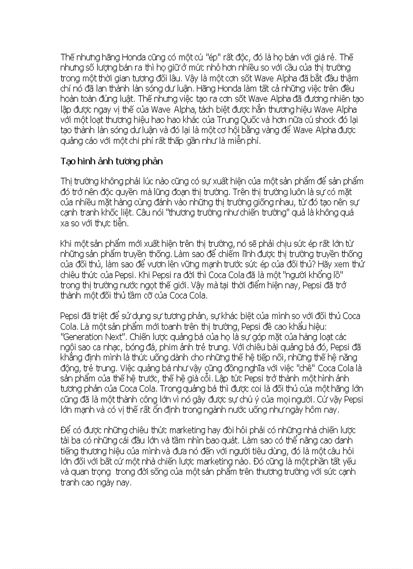 image for page Bốn chiêu thức marketing