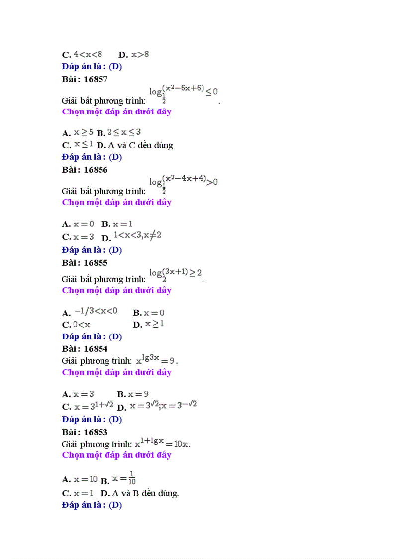 image for page Ôn luyện trắc nghiệm môn Toán 2008 THPT Lý Tự Trọng Khánh Hòa Đề số 27 có đáp án