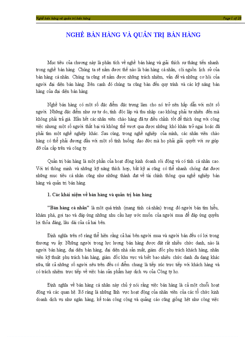 image for page Nghề bán hàng và quản trị bán hàng