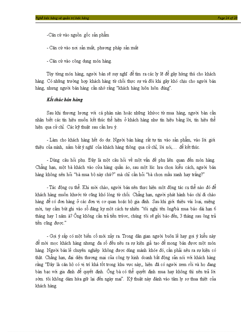 image for page Nghề bán hàng và quản trị bán hàng