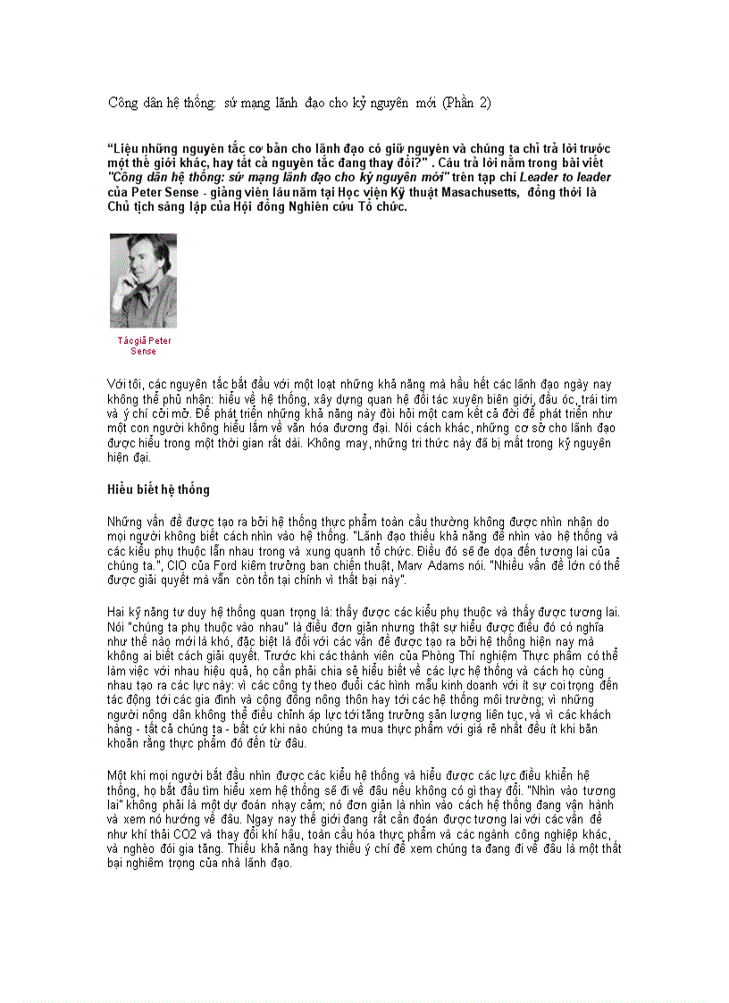 image for page Công dân hệ thống sứ mạng lãnh đạo cho kỷ nguyên mới