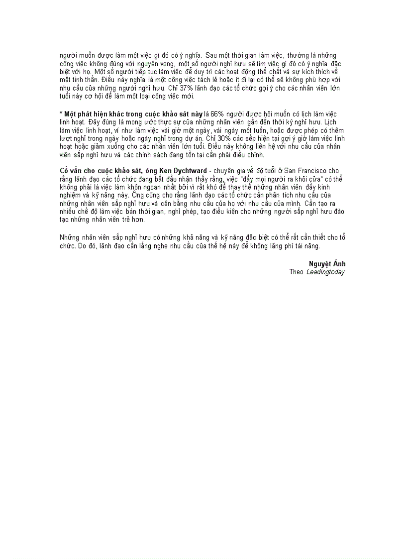 image for page Để hiểu hơn những người sắp nghỉ hưu