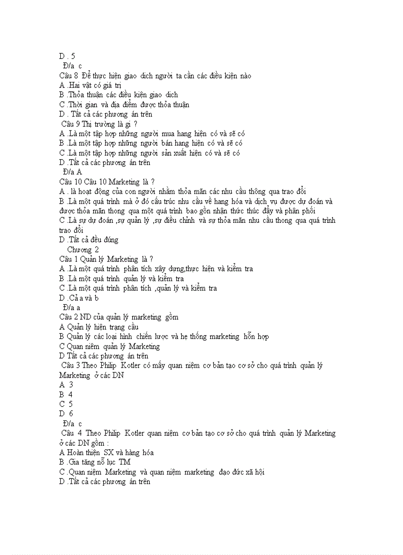 image for page Trắc Nghiệm Môn Marketing