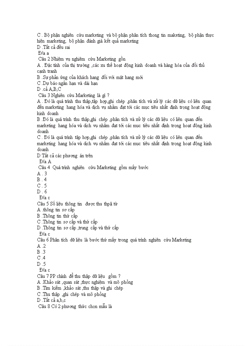 image for page Trắc Nghiệm Môn Marketing