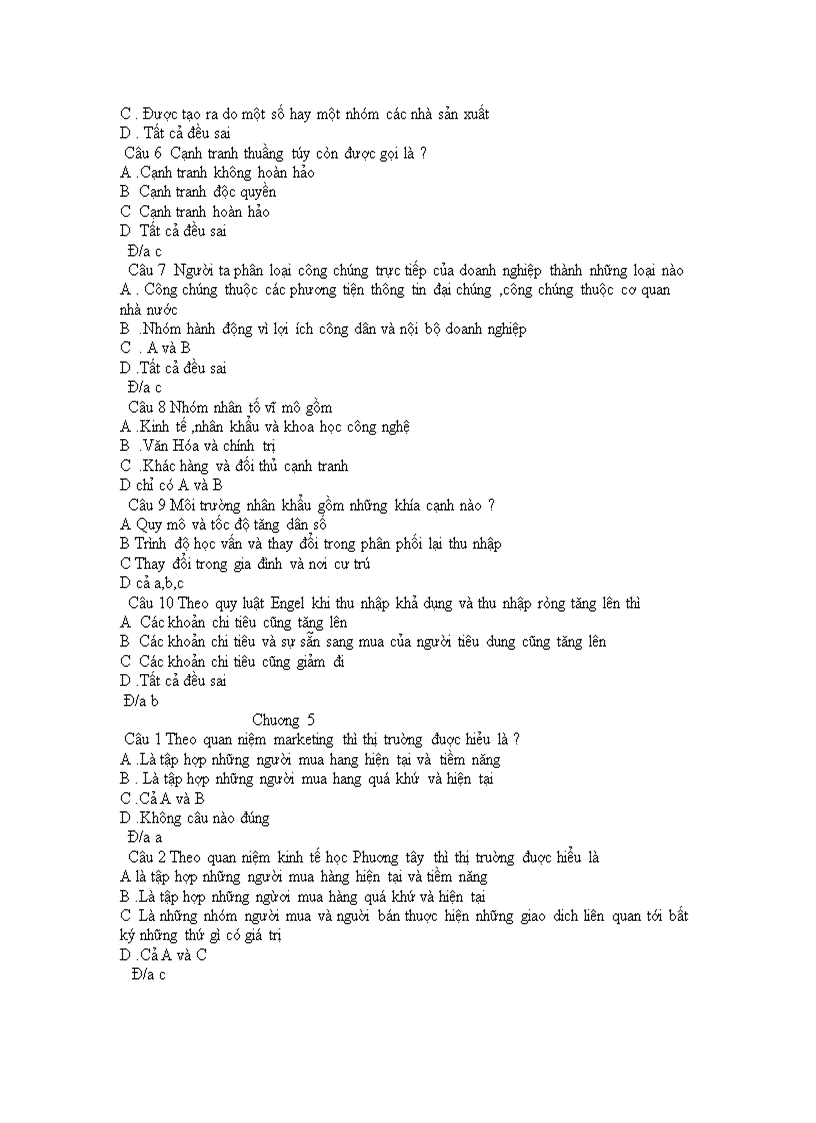 image for page Trắc Nghiệm Môn Marketing