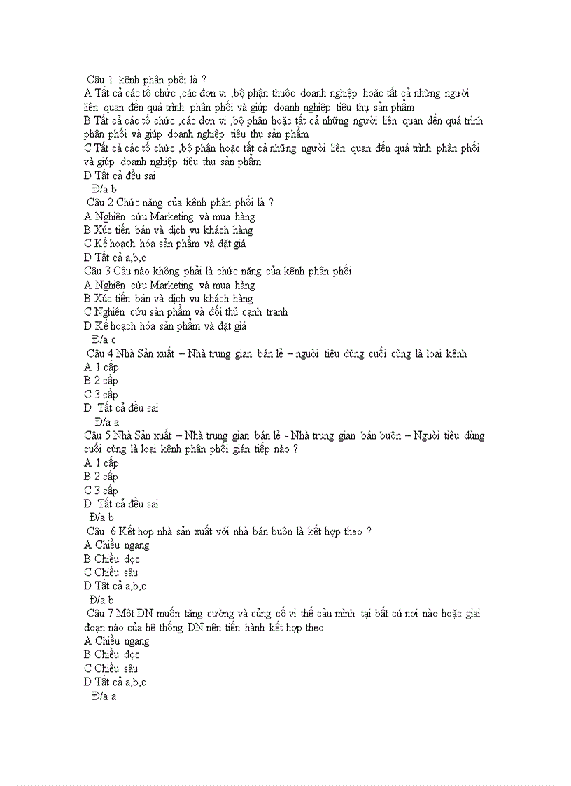 image for page Trắc Nghiệm Môn Marketing