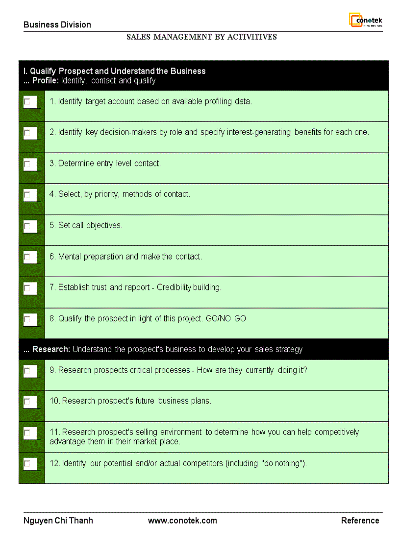 image for page Quy trình bán hàng