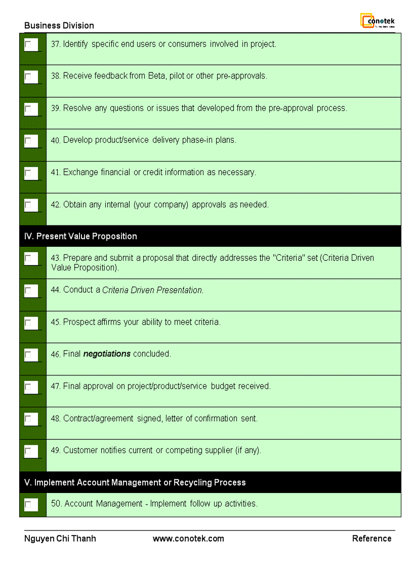 image for page Quy trình bán hàng