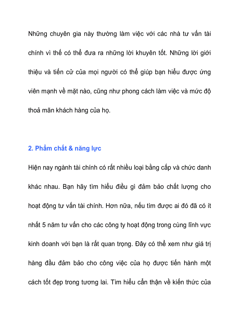 image for page Sáng suốt khi lựa chọn nhà tư vấn tài chính