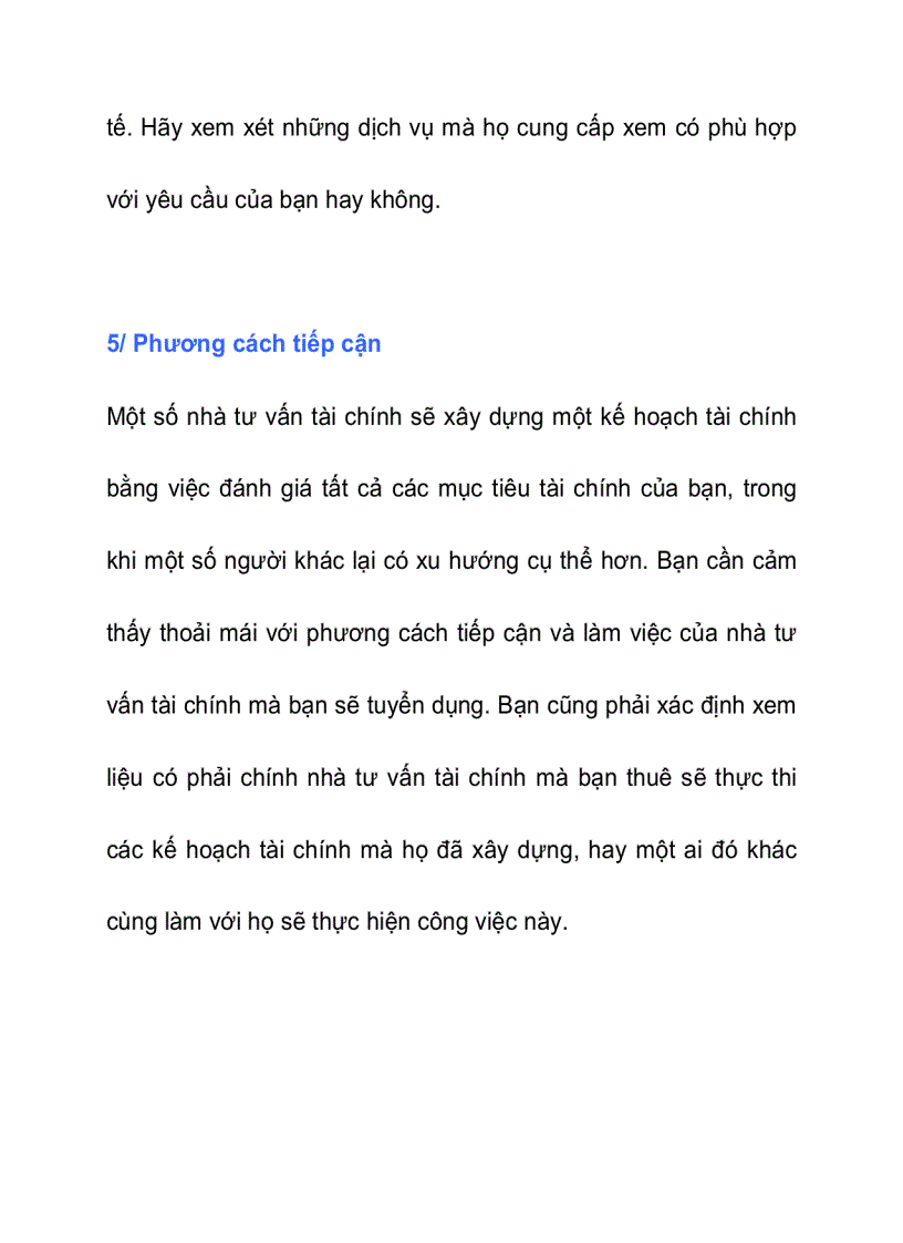image for page Sáng suốt khi lựa chọn nhà tư vấn tài chính