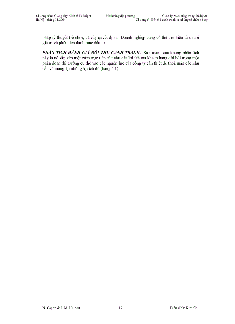 image for page Đối thủ cạnh tranh và các tổ chức bổ trợ