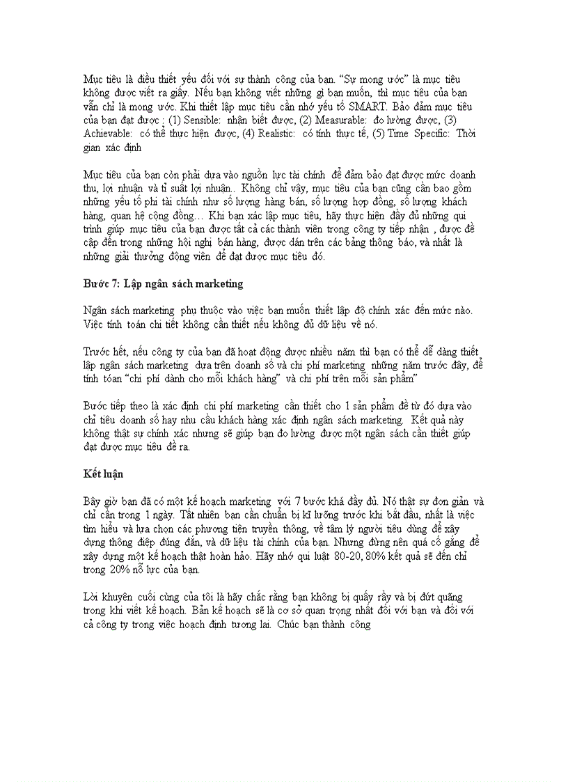 image for page Lập kế hoạch marketing chỉ trong 1 ngày