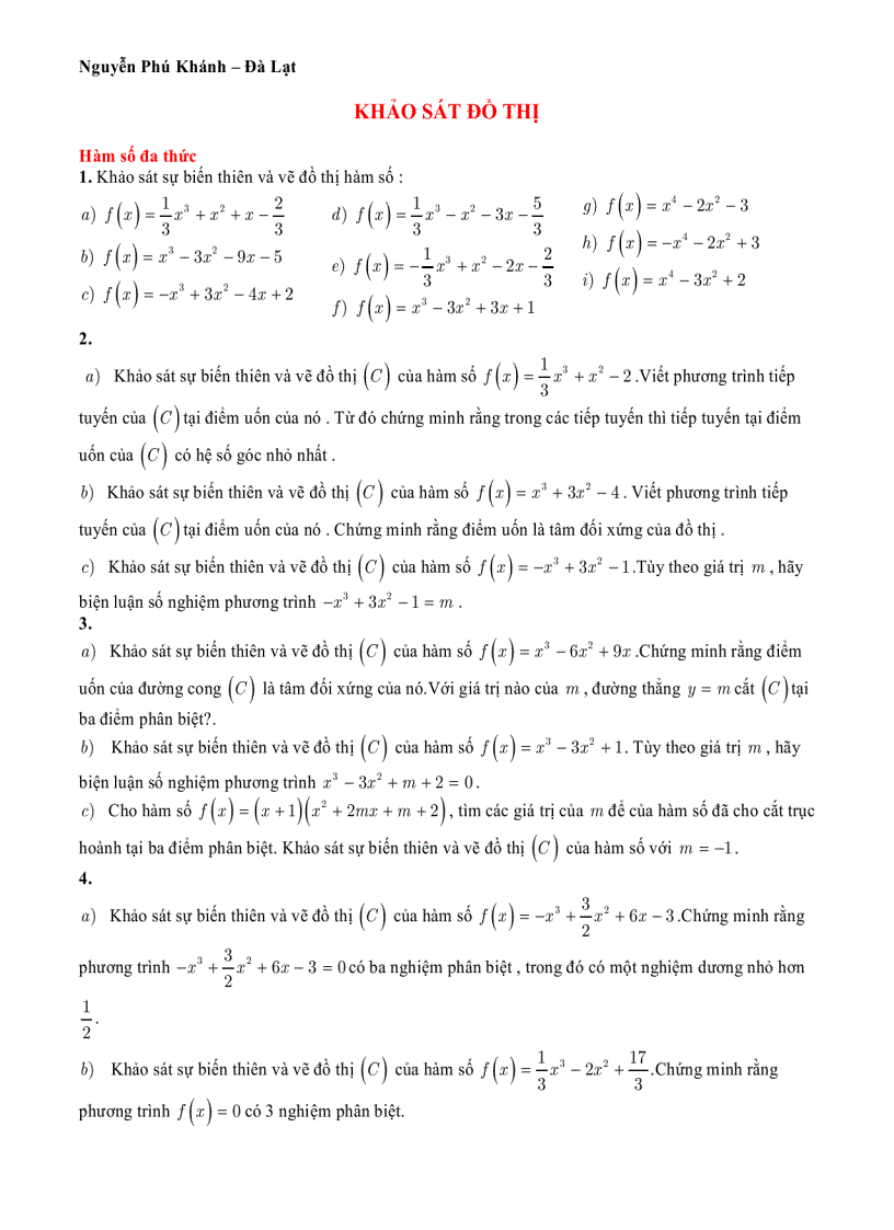 image for page Bài giảng kháo sát đồ thị hàm số