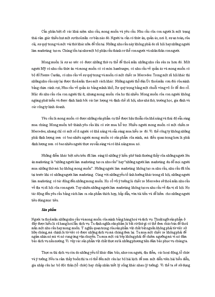 image for page Những vấn đề cơ bản của marketing