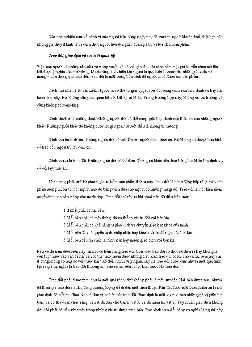 image for page Những vấn đề cơ bản của marketing