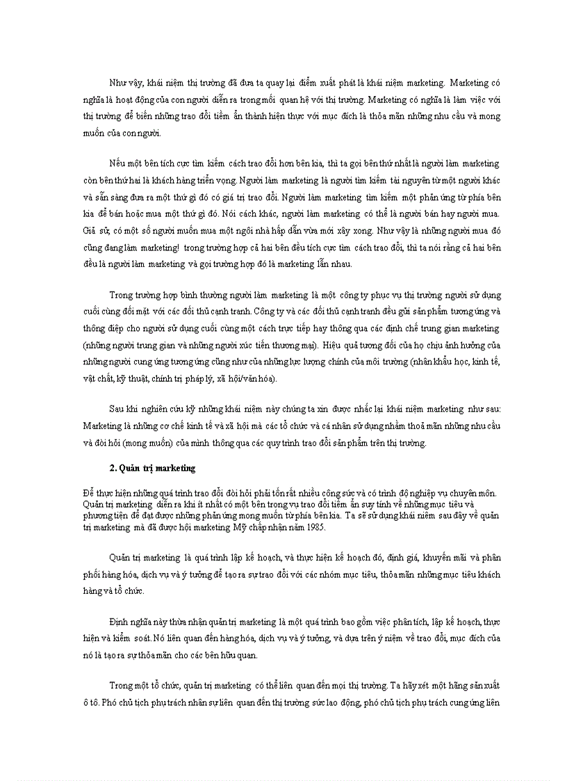 image for page Những vấn đề cơ bản của marketing