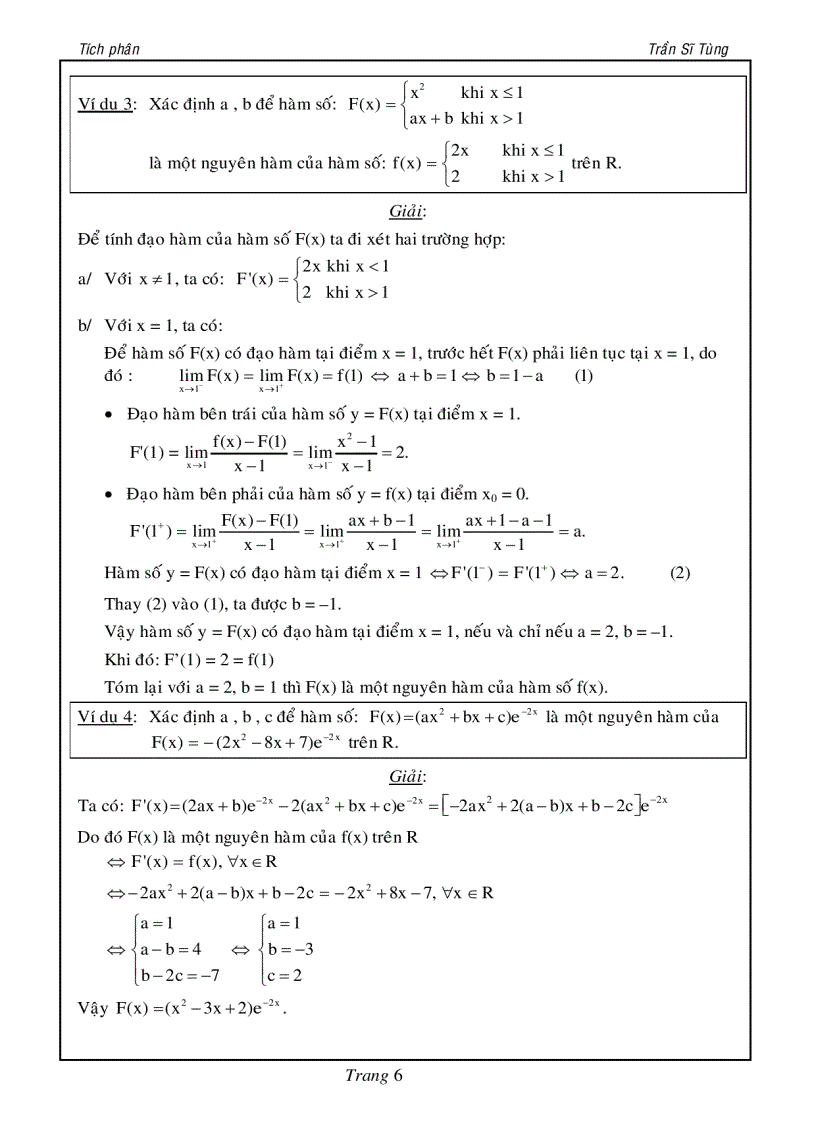 image for page Bài tập tích phân cho ôn thi đại học