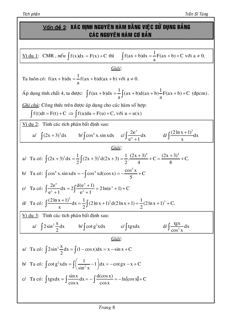image for page Bài tập tích phân cho ôn thi đại học