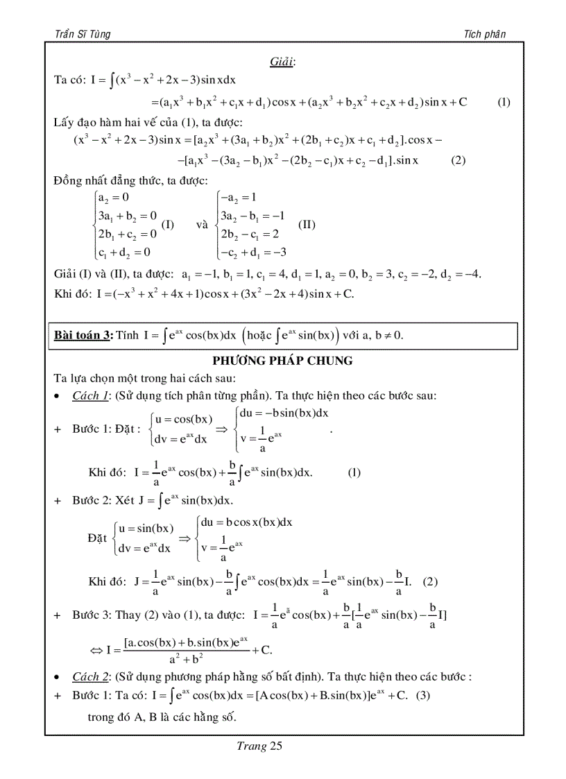 image for page Bài tập tích phân cho ôn thi đại học