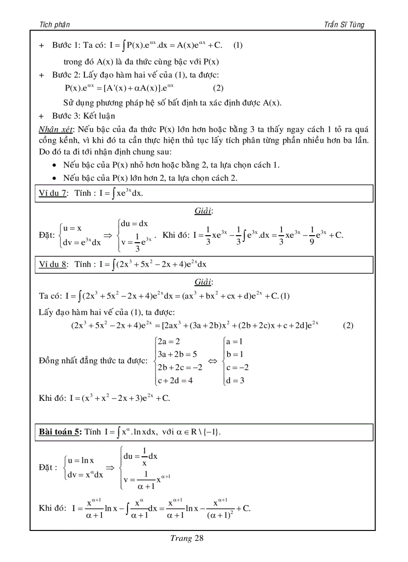 image for page Bài tập tích phân cho ôn thi đại học