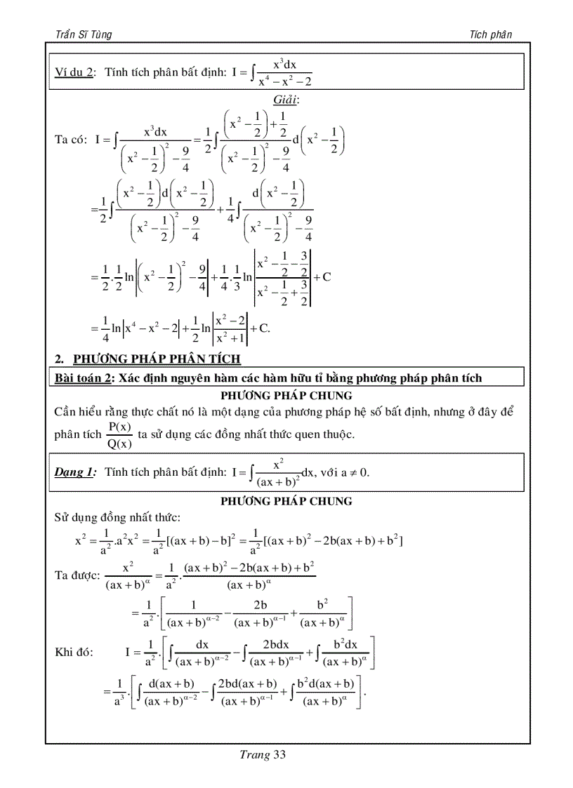 image for page Bài tập tích phân cho ôn thi đại học
