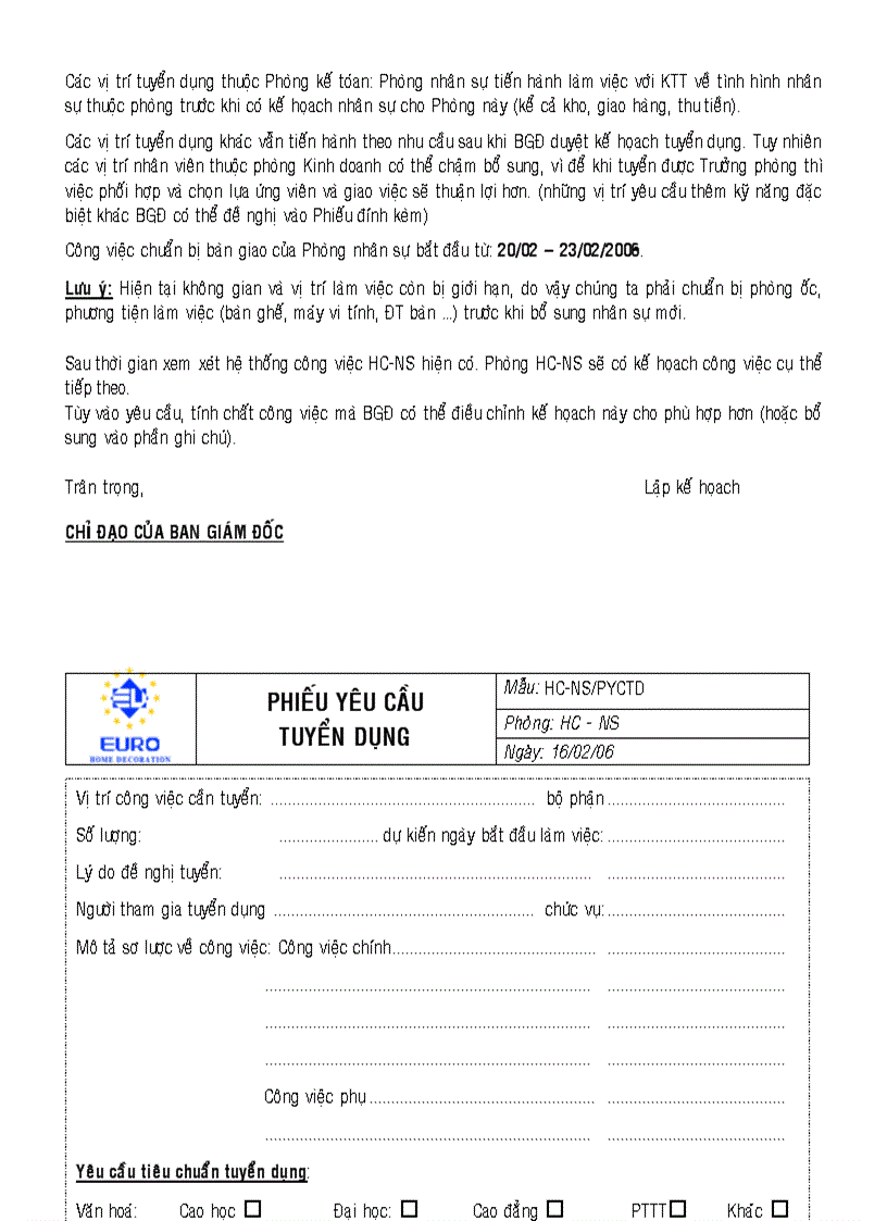 image for page Kế hoạch làm việc